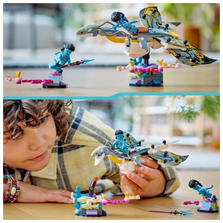 LEGO Avatar 75575 La Découverte de l'Ilu, Jouet, avec Minifigurines,