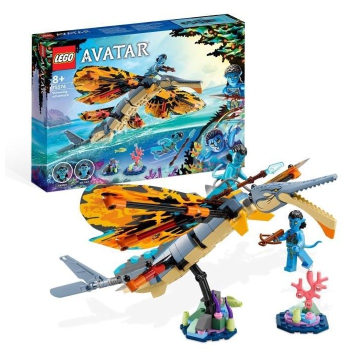 LEGO Avatar 75576 L'Aventure du Skimwing, Jouet avec Minifigurine Jake