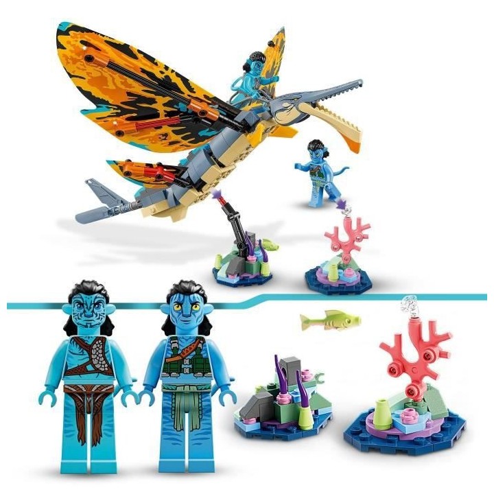 LEGO Avatar 75576 L'Aventure du Skimwing, Jouet avec Minifigurine Jake