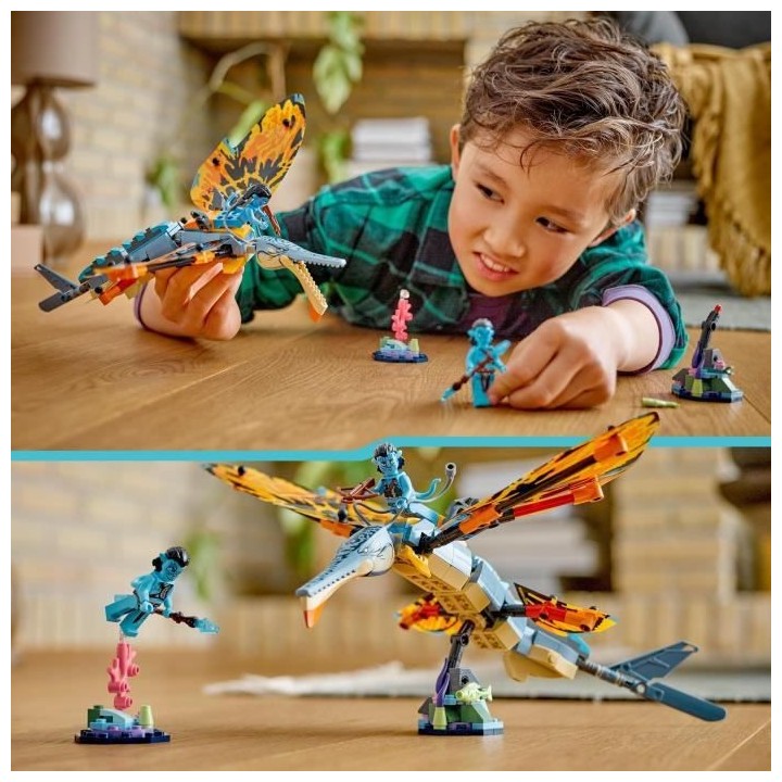LEGO Avatar 75576 L'Aventure du Skimwing, Jouet avec Minifigurine Jake