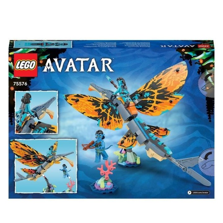 LEGO Avatar 75576 L'Aventure du Skimwing, Jouet avec Minifigurine Jake