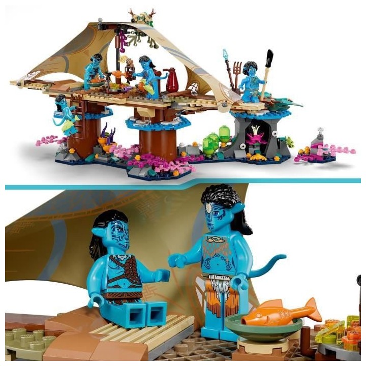 LEGO Avatar 75578 Le Village Aquatique de Metkayina, Jouet, avec Villa