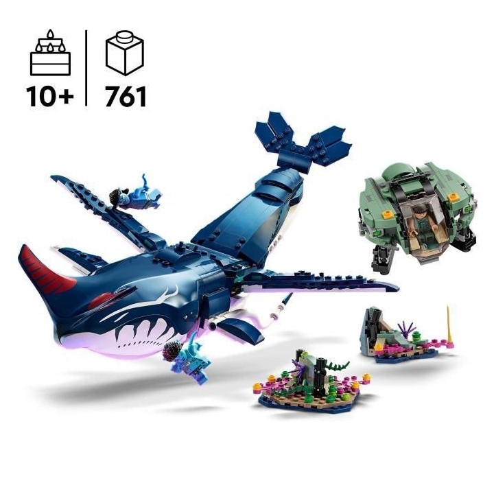LEGO Avatar 75579 Payakan le Tulkun et Crabsuit, Jouet avec Figurine A