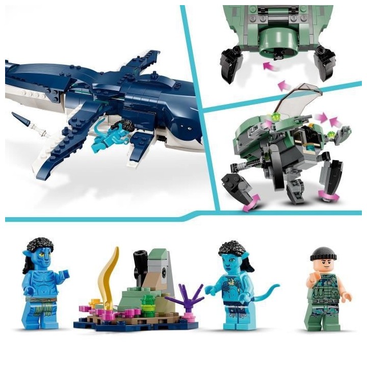 LEGO Avatar 75579 Payakan le Tulkun et Crabsuit, Jouet avec Figurine A