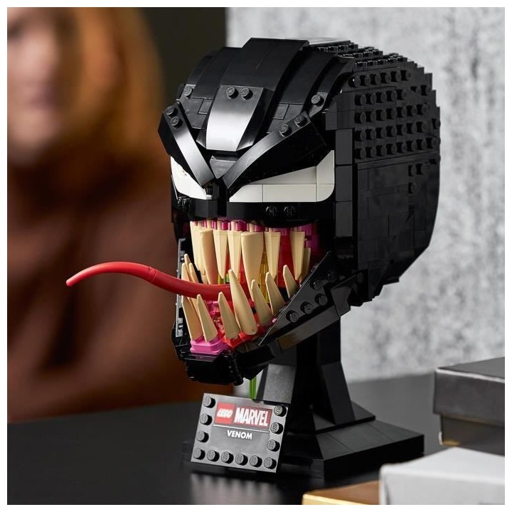 LEGO Marvel 76187 Venom, Kit de Construction, Masque, Casque de Tete,