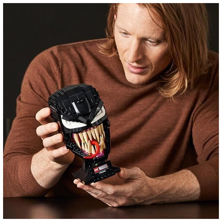 LEGO Marvel 76187 Venom, Kit de Construction, Masque, Casque de Tete,