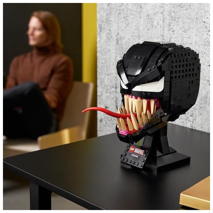 LEGO Marvel 76187 Venom, Kit de Construction, Masque, Casque de Tete,