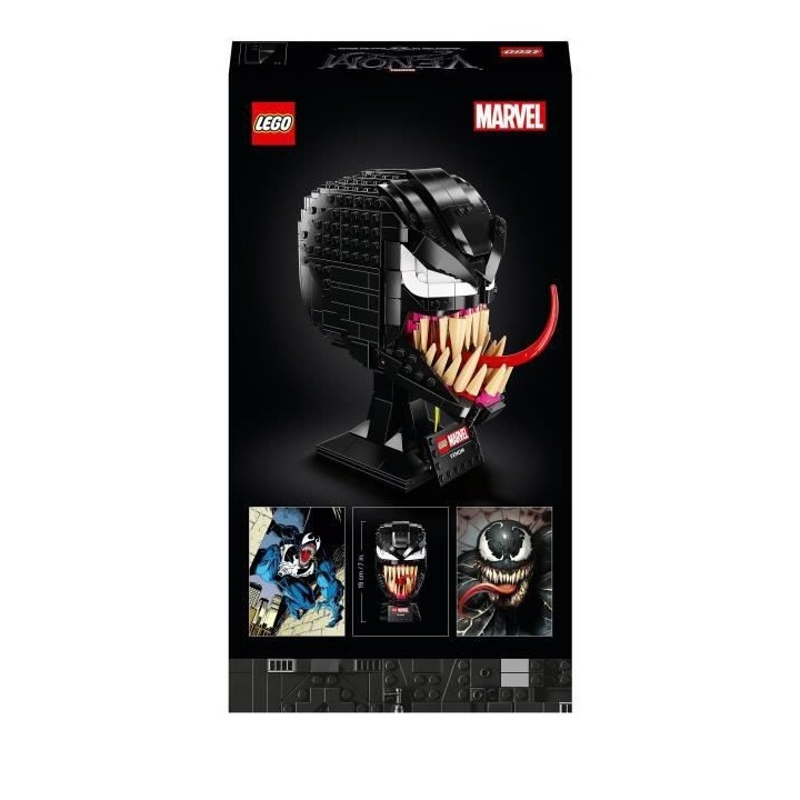LEGO Marvel 76187 Venom, Kit de Construction, Masque, Casque de Tete,