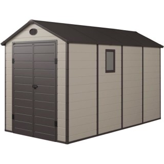 Abri de jardin en métal 6,99m² - Kit d'ancrage et plancher inclus -