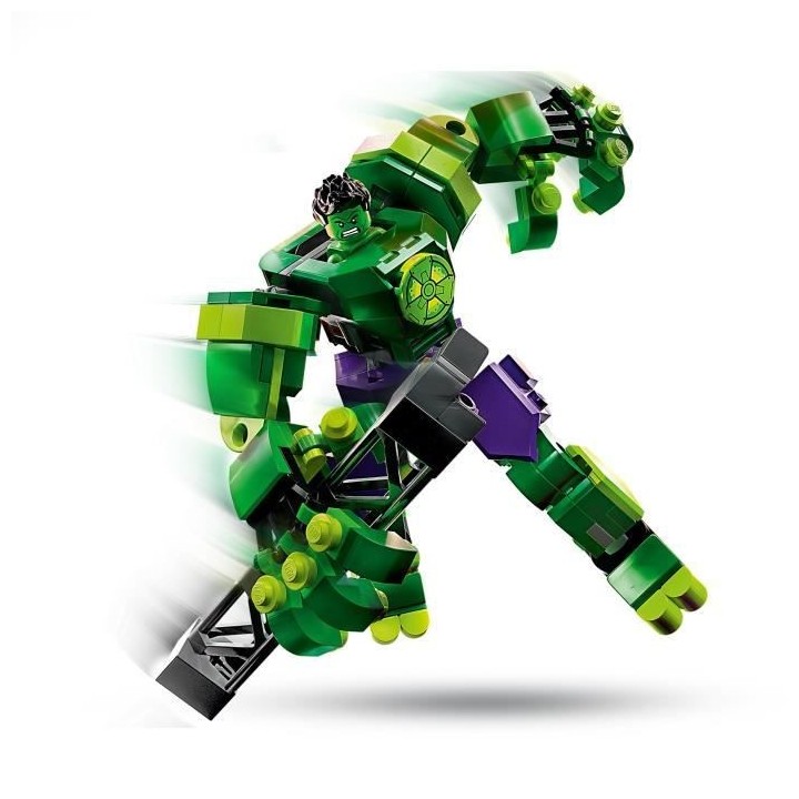 LEGO Marvel 76241 L'Armure Robot de Hulk, Figurine Avengers, Jouet de