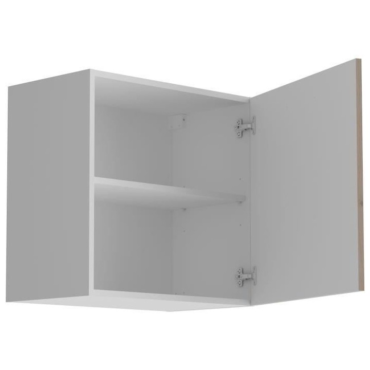 OSLO Meuble haut 1 porte - Décor Chene Jackson - L 60 x P 36 x H 58 c