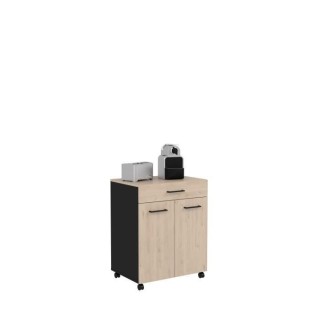 IDEM Desserte en 60 cm - L 60 x P 42,8 x H 75 cm - 1 Tiroir et 2 Porte