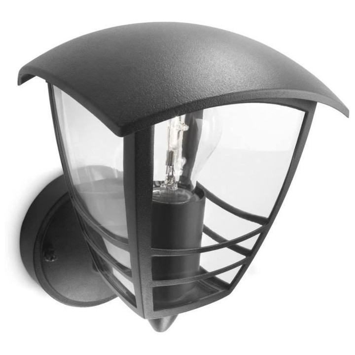 CREEK-Applique d'extérieur Montante Métal H20cm Noir Philips