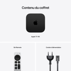 Box TV 4K - APPLE - 128 Go - Wi-Fi + Ethernet - Noir