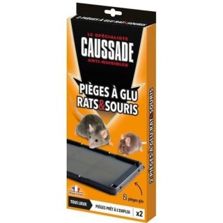CAUSSADE CARSPIGLU Glu Rats, Souris & Mulots | 2 Pieges | Faciles d'Ut