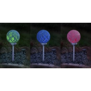 GALIX Boule a énergie solaire rotative - 7 Lm - Hauteur ajustable -