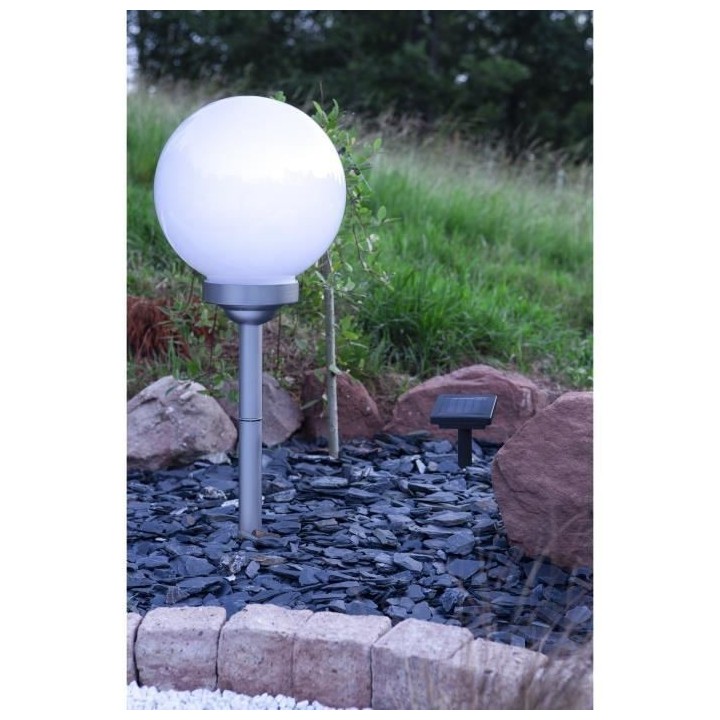 GALIX Boule a énergie solaire rotative - 7 Lm - Hauteur ajustable -