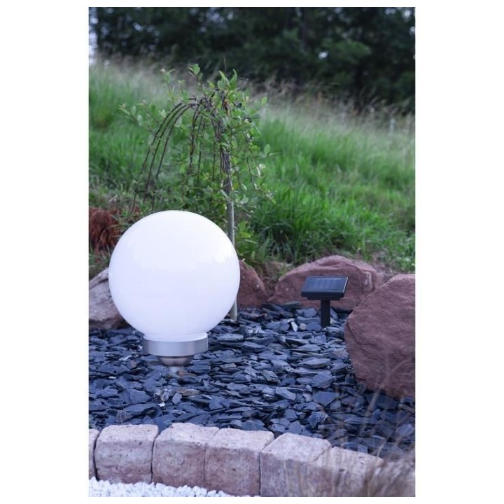GALIX Boule a énergie solaire rotative - 7 Lm - Hauteur ajustable -