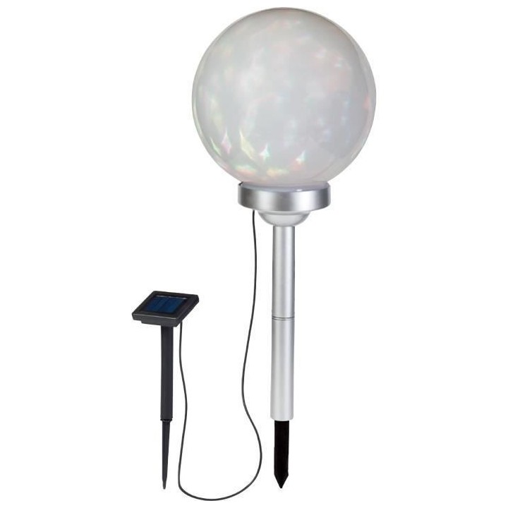 GALIX Boule a énergie solaire rotative - 7 Lm - Hauteur ajustable -