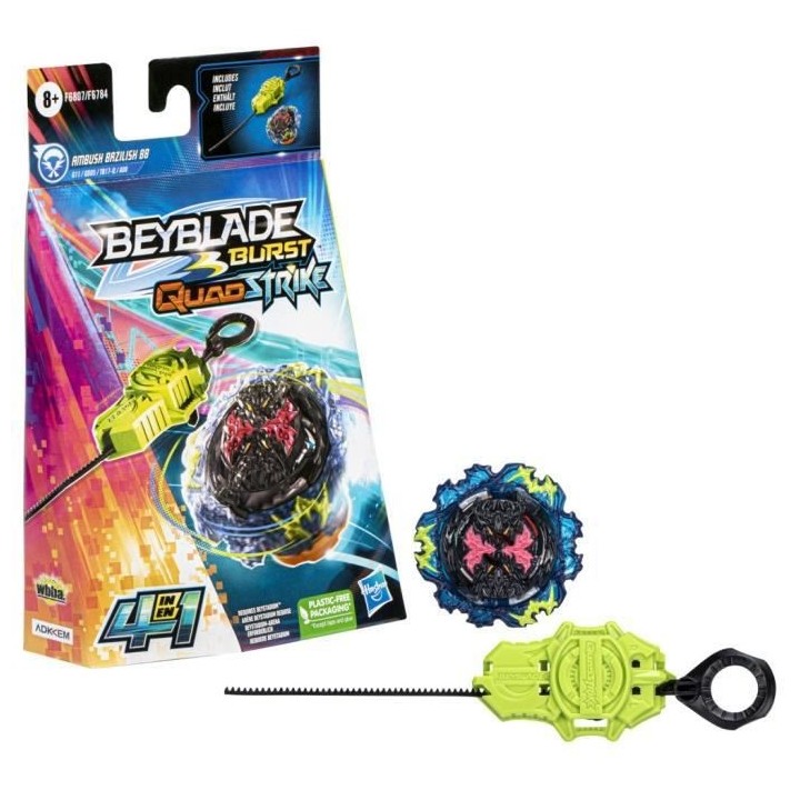 Beyblade Burst QuadStrike Starter Pack Ambush Bazilisk