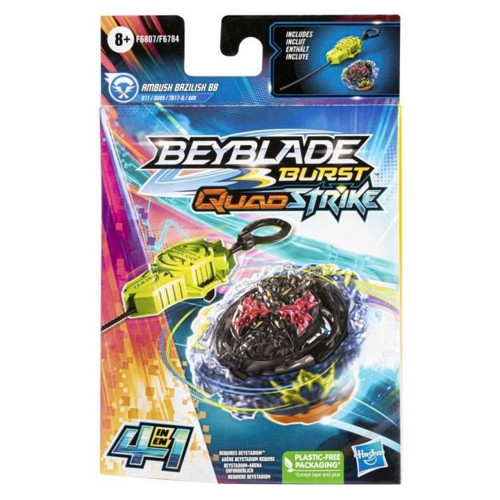 Beyblade Burst QuadStrike Starter Pack Ambush Bazilisk