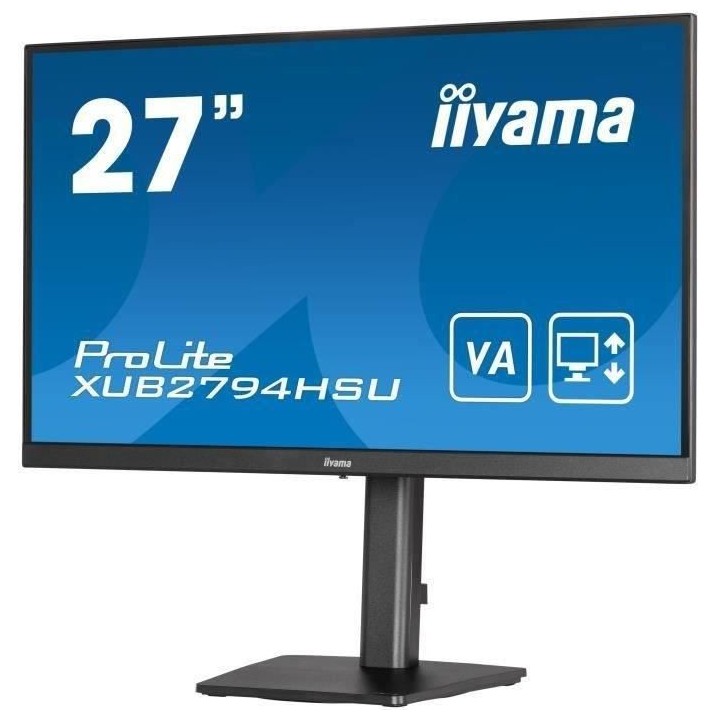 Ecran PC - IIYAMA XUB2794HSU-B1 - 27 FHD - Dalle VA - 1 ms - 75Hz - HD