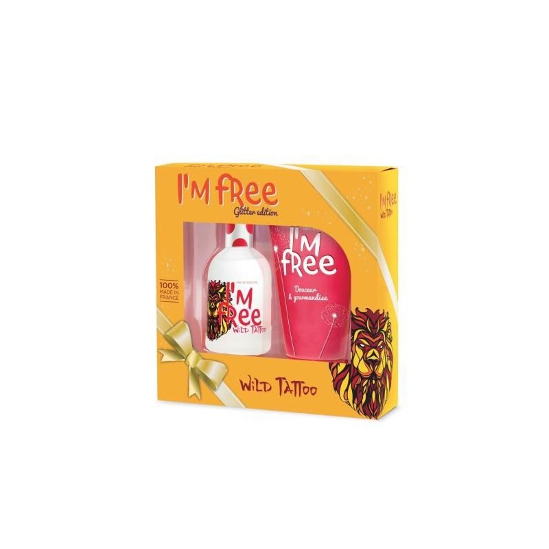 I'M FREE Coffret Wild Tattoo 110Ml + Gel Douche 150Ml