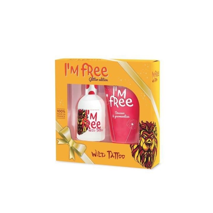 I'M FREE Coffret Wild Tattoo 110Ml + Gel Douche 150Ml