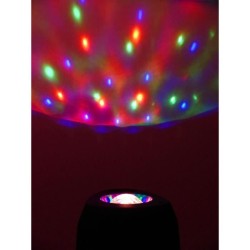 INOVALLEY KA113XXL - Enceinte lumineuse Bluetooth 400W - Fonction Karaoké - 2 Haut-parleurs - Boule kaléidoscope LED - Port US