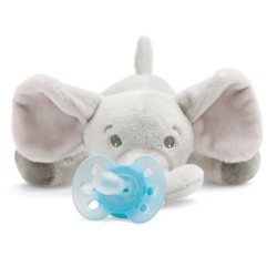 PHILIPS AVENT SCF348/13 Sucette + Doudou 0-6 Mois Eléphant