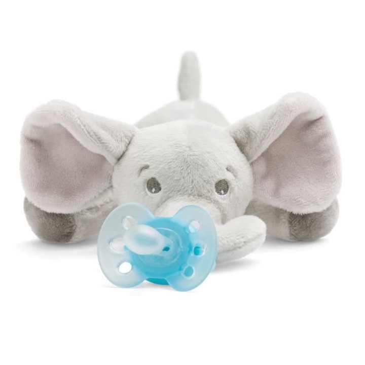 PHILIPS AVENT SCF348/13 Sucette + Doudou 0-6 Mois Eléphant