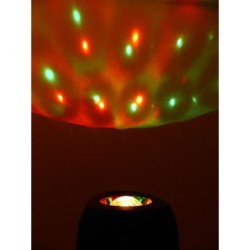 INOVALLEY KA113XXL - Enceinte lumineuse Bluetooth 400W - Fonction Karaoké - 2 Haut-parleurs - Boule kaléidoscope LED - Port US