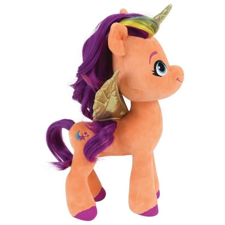 Jemini my little pony peluche sunny sonore et lumineuse +/- 25 cm avec