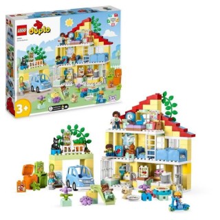 LEGO DUPLO Ma Ville 10994 La Maison Familiale 3-en-1, Jouet Maison de