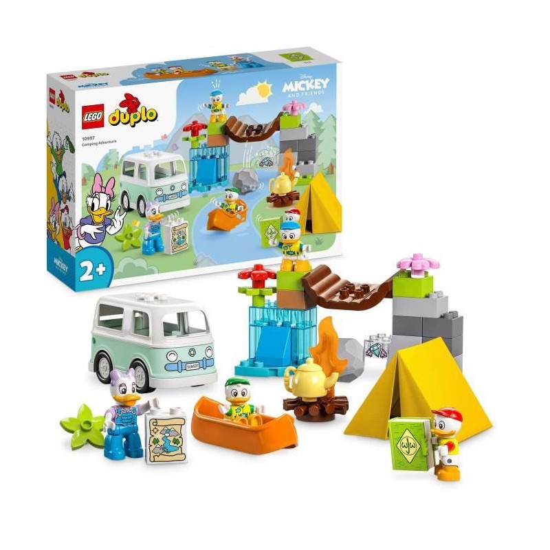 LEGO DUPLO Disney Mickey et ses Amis 10997 L'Aventure au Camping, Jouet avec Figurines Daisy Duck