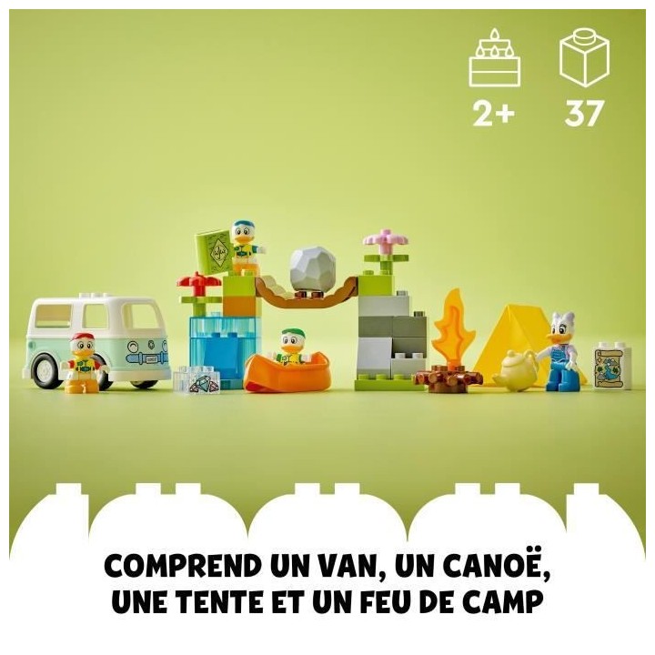 LEGO DUPLO Disney Mickey et ses Amis 10997 L'Aventure au Camping, Joue