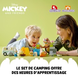 LEGO DUPLO Disney Mickey et ses Amis 10997 L'Aventure au Camping, Jouet avec Figurines Daisy Duck