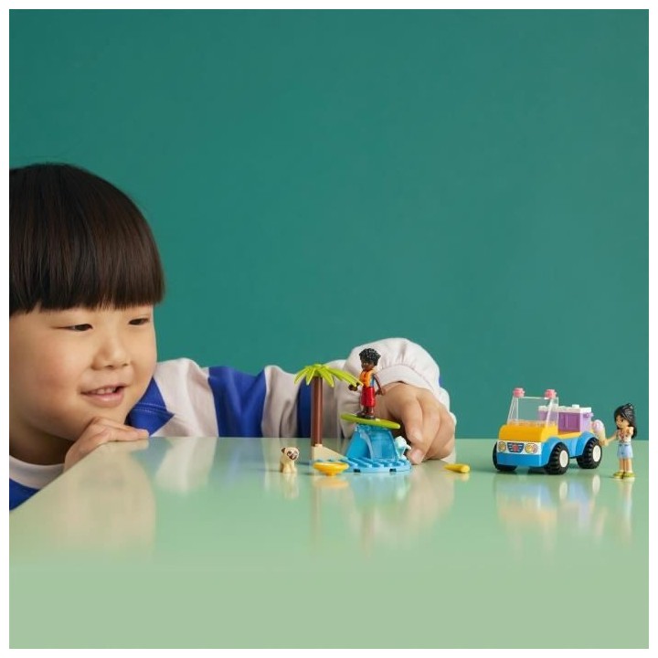 LEGO Friends 41725 La Journée a la Plage en Buggy, Jouet avec Voiture