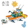 LEGO Friends 41734 Le Bateau de Sauvetage en Mer, Jouet avec Figurines de Dauphins et Sous-Marin