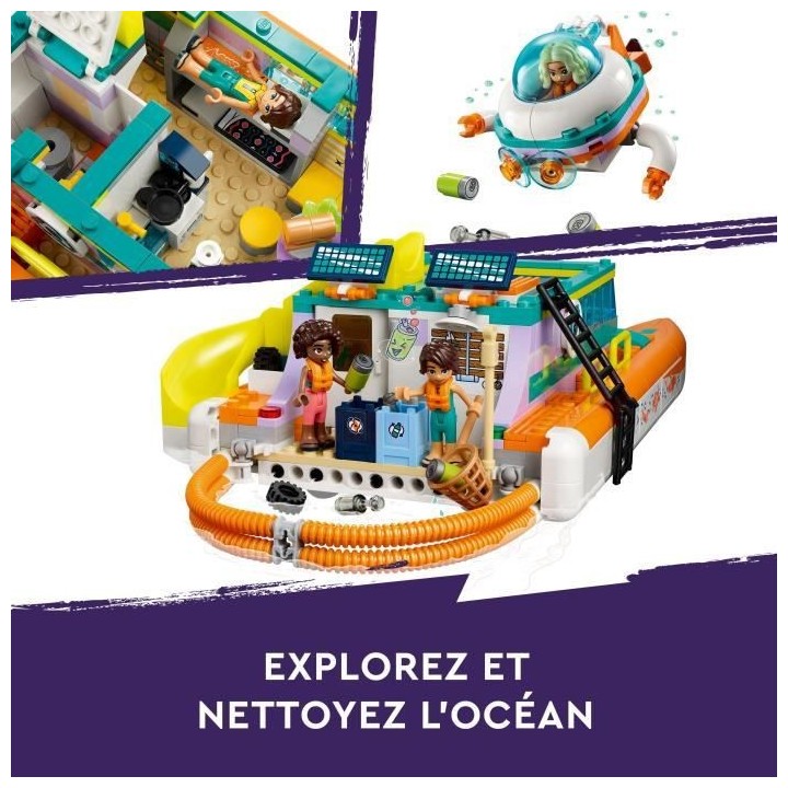 LEGO Friends 41734 Le Bateau de Sauvetage en Mer, Jouet avec Figurines