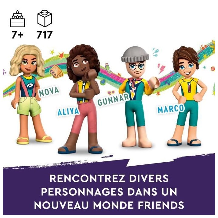 LEGO Friends 41734 Le Bateau de Sauvetage en Mer, Jouet avec Figurines