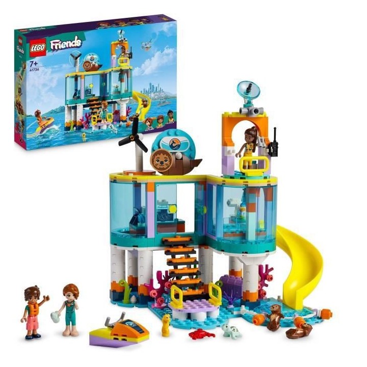 LEGO Friends 41736 Le Centre de Sauvetage en Mer, Jouet de Vétérinai