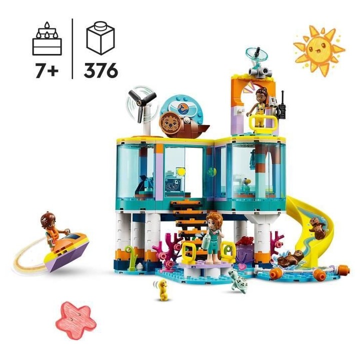 LEGO Friends 41736 Le Centre de Sauvetage en Mer, Jouet de Vétérinai