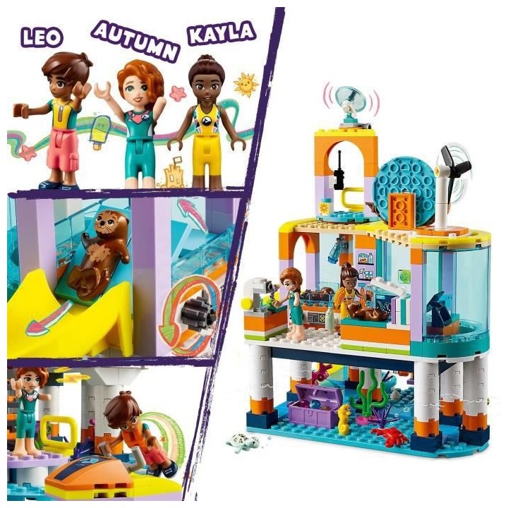 LEGO Friends 41736 Le Centre de Sauvetage en Mer, Jouet de Vétérinai