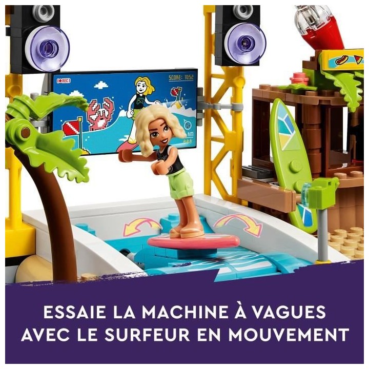 LEGO Friends 41737 Le Parc d'Attractions a la Plage, Jouet de Construc