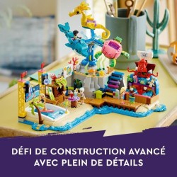 LEGO Friends 41737 Le Parc d'Attractions a la Plage, Jouet de Construction Avancée, Enfants 12 Ans