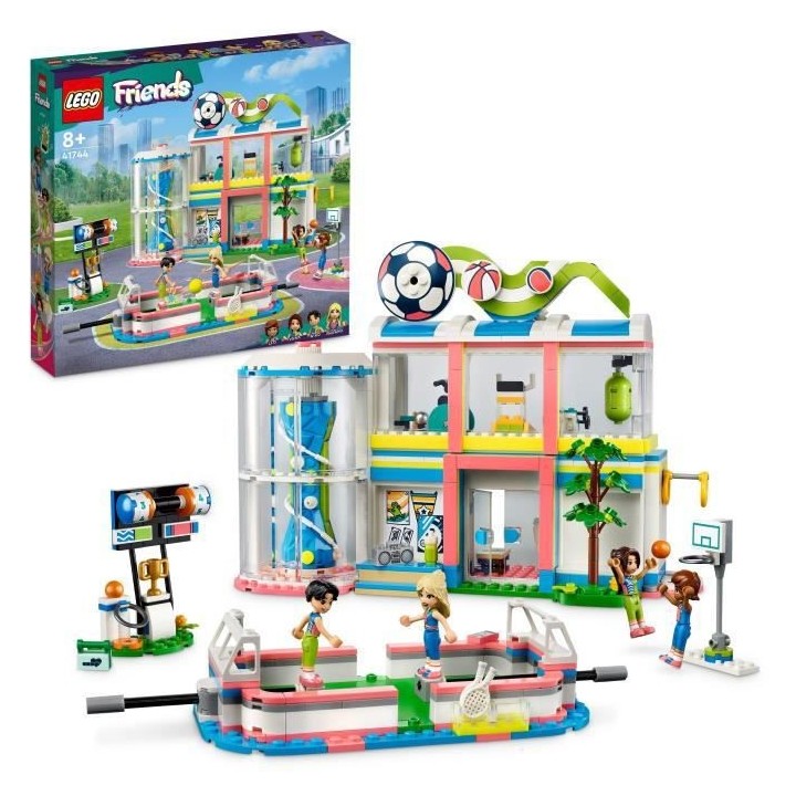LEGO Friends 41744 Le Centre Sportif, Jouet avec Figurines et Jeux de