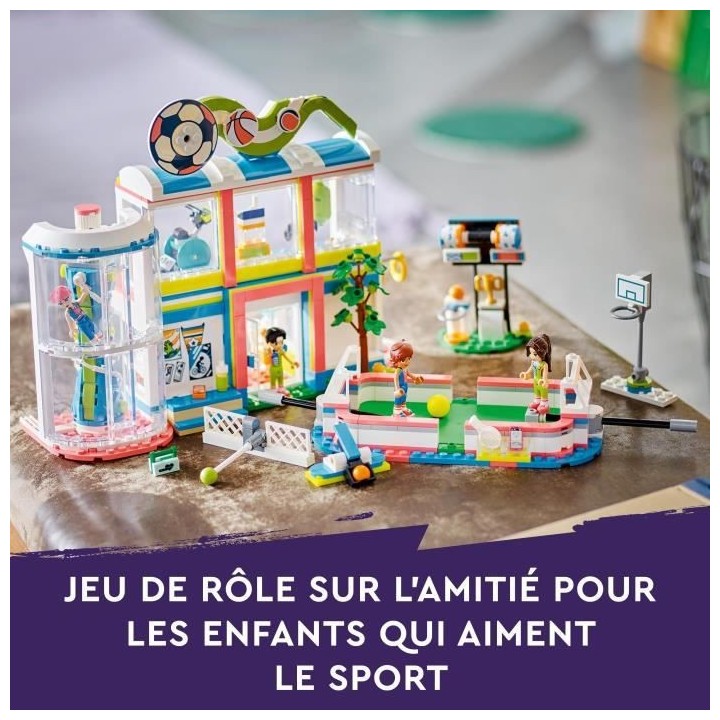 LEGO Friends 41744 Le Centre Sportif, Jouet avec Figurines et Jeux de