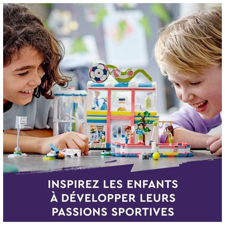 LEGO Friends 41744 Le Centre Sportif, Jouet avec Figurines et Jeux de
