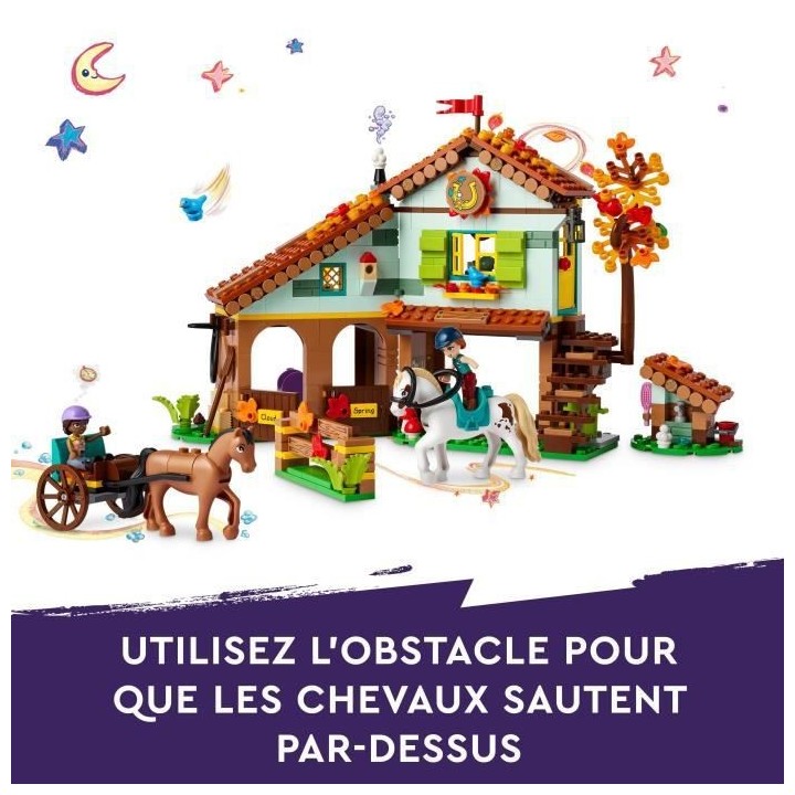 LEGO Friends 41745 L'Écurie d'Autumn, Jouet avec Chevaux, Carrosse, C